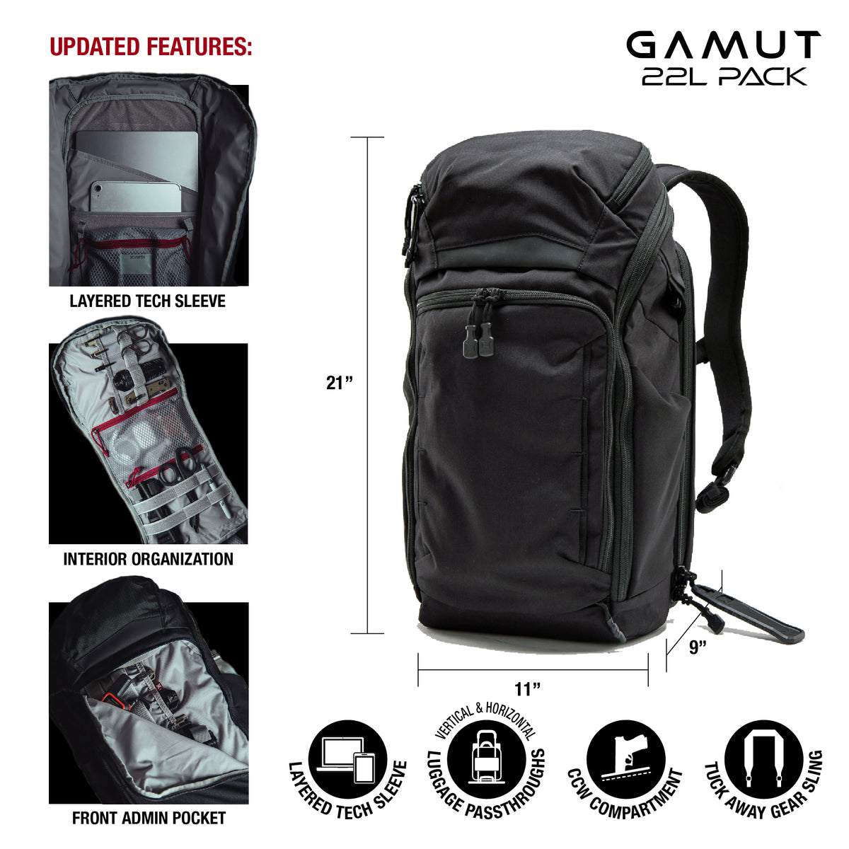 Gamut 22L Backpack – Vertx