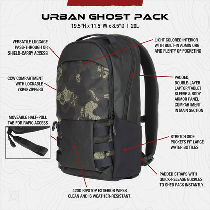 Urban Ghost Tropiskull 20L Backpack