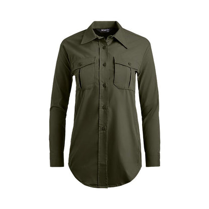 Vertx Women's Fusion Flex Long Sleeve Shirt - OD Green / Small / Reg Vertx Women's Fusion Flex Long Sleeve Shirt - OD Green / Small / Reg