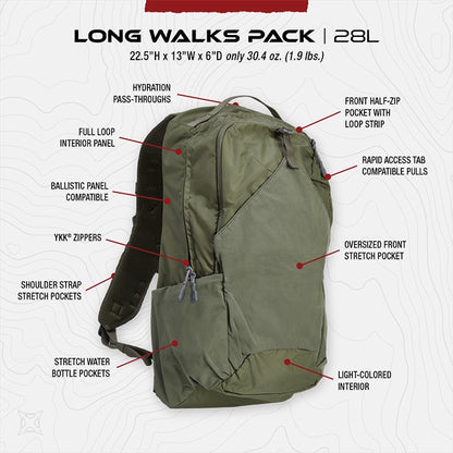 backpack size for hiking Long Walks Pack 28L